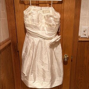 Eliza J Off-White Strapless Dress